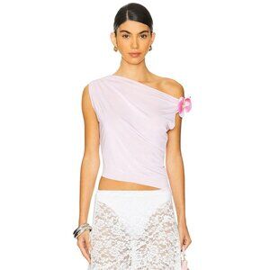 Jaded London Dare To Drape Top in Pink Flower 12 New Womens Blouse
